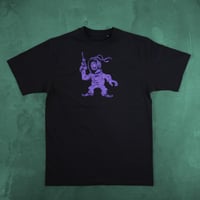 Image 1 of Homunculus Tee - Black w. purple print