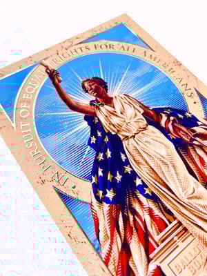Image of Foil Mini Print - Liberty