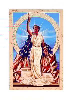 Image of Foil Mini Print - Liberty
