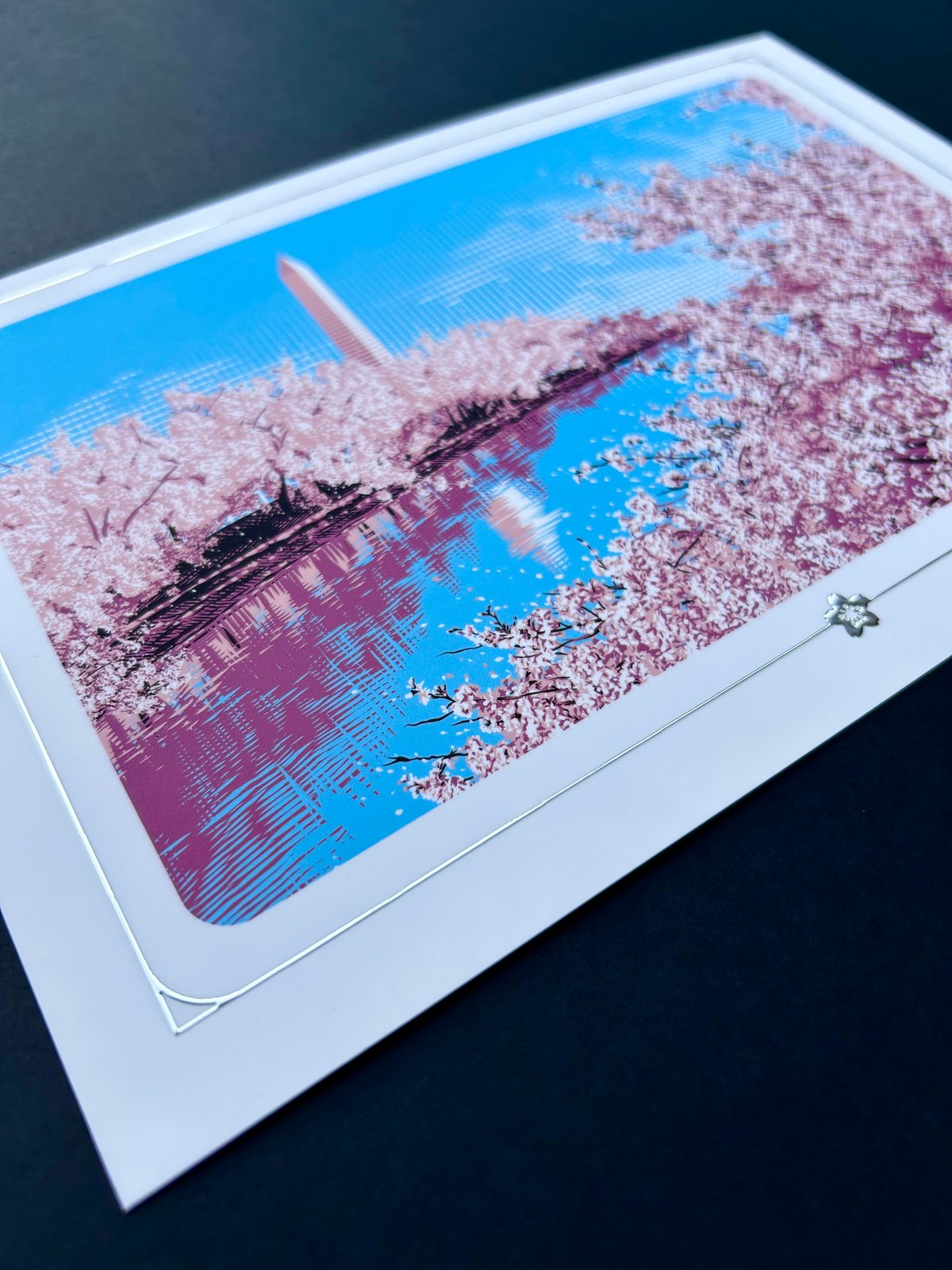 Image of Foil Mini Print - Cherry Blossoms