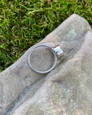 Image of Dainty Bright and Shiny Ring - Blue Star - Size 7 3/4