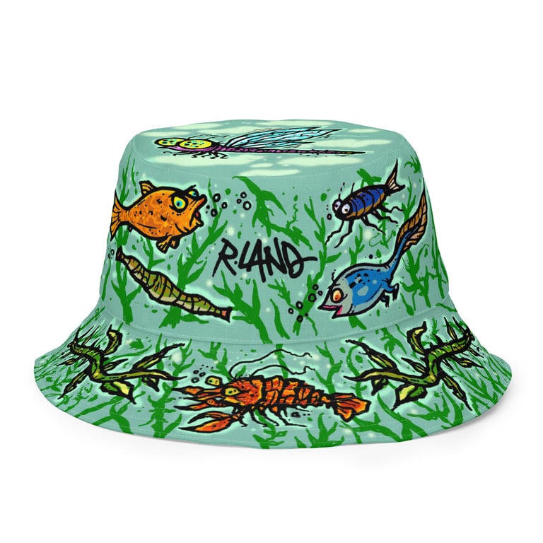 POND LIFE Reversible Bucket Hat NEW!!