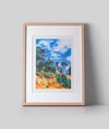Le Sentier des Ocres, Roussillon (giclee print, A5)