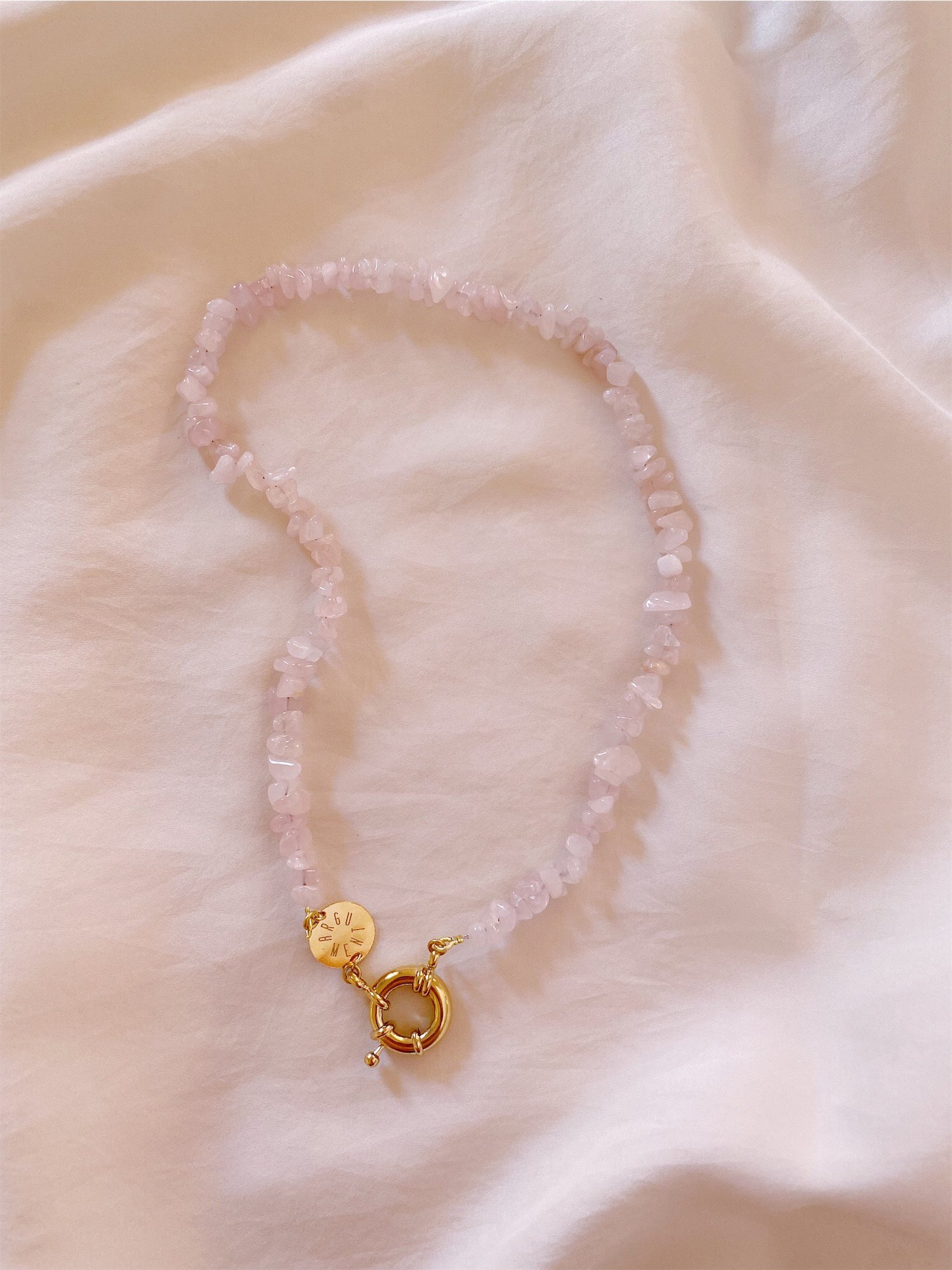 Image of Collier court Quartz Rose
