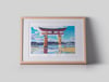 Itsukushima-jinja (giclee print, A5)