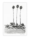 Los Angeles Parking Lot (risograph, A5)