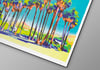 Palm Springs Palm Trees (risograph, A3)