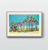Palm Springs Palm Trees (risograph, A3)