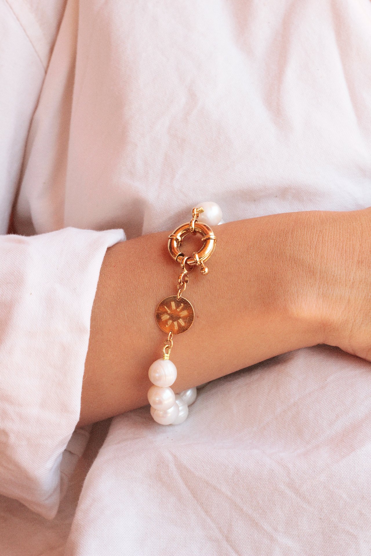 Image of bracelet nacre maxi