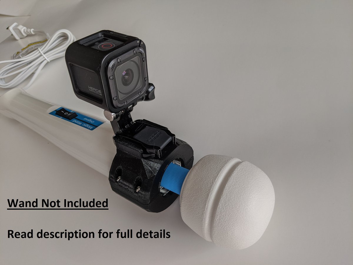 GoPro style Action Camera Mount for the Original Hitachi Magic Wand  Vibrator | 3Deviants