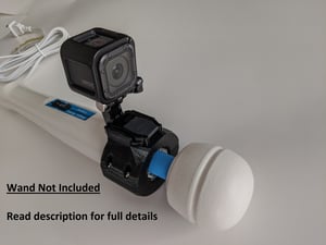 Image of GoPro style Action Camera Mount for the Original Hitachi Magic Wand Vibrator