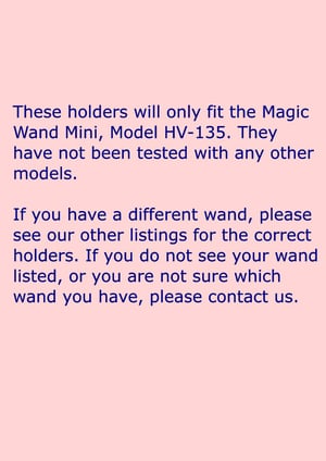 Image of Strap Holders for the Magic Wand Mini Vibrator