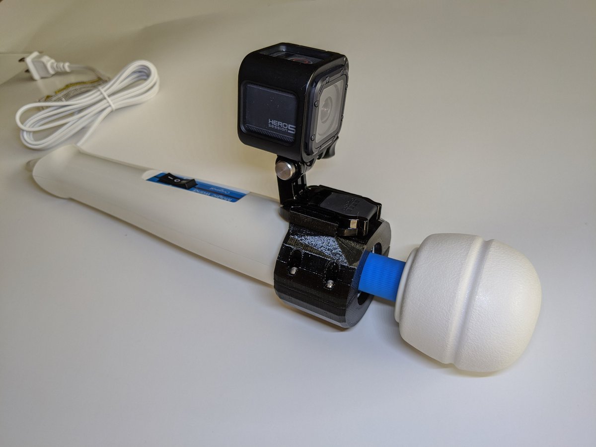 GoPro style Action Camera Mount for the Original Hitachi Magic Wand  Vibrator | 3Deviants