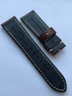 Image of Premium Quality Brown Distressed Assolutamente Leather Watch Strap Band for Panerai PAM 22mm without
