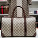 Image of Vtg Gucci Brown Monogram Casual Duffle Bag.
