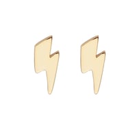 Image 4 of Lightning Bolt Stud Aladdin Sane Earrings - 925 Silver