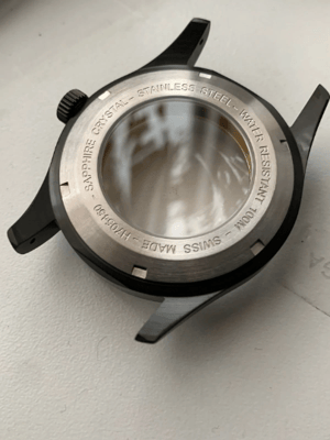 Image of Beautiful Hamilton Khaki Large Cased Gents Watch Casing Etc.(Purple Dial),