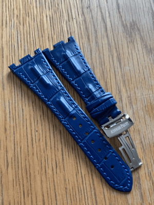 Image of 28MM Audemars Piguet Royal Oak Genuine Leather Strap  AP Clasp  Audemars Piguet Watches