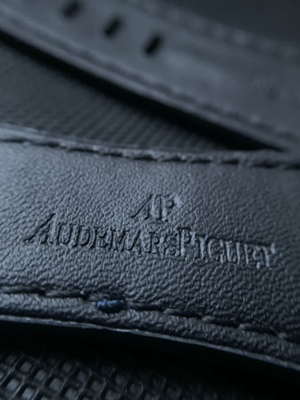 Image of 28mm Audemars Piguet, Genuine blue Croc Leather Strap For AP Royal Oak, Blue, S/Steel,, PVD AP