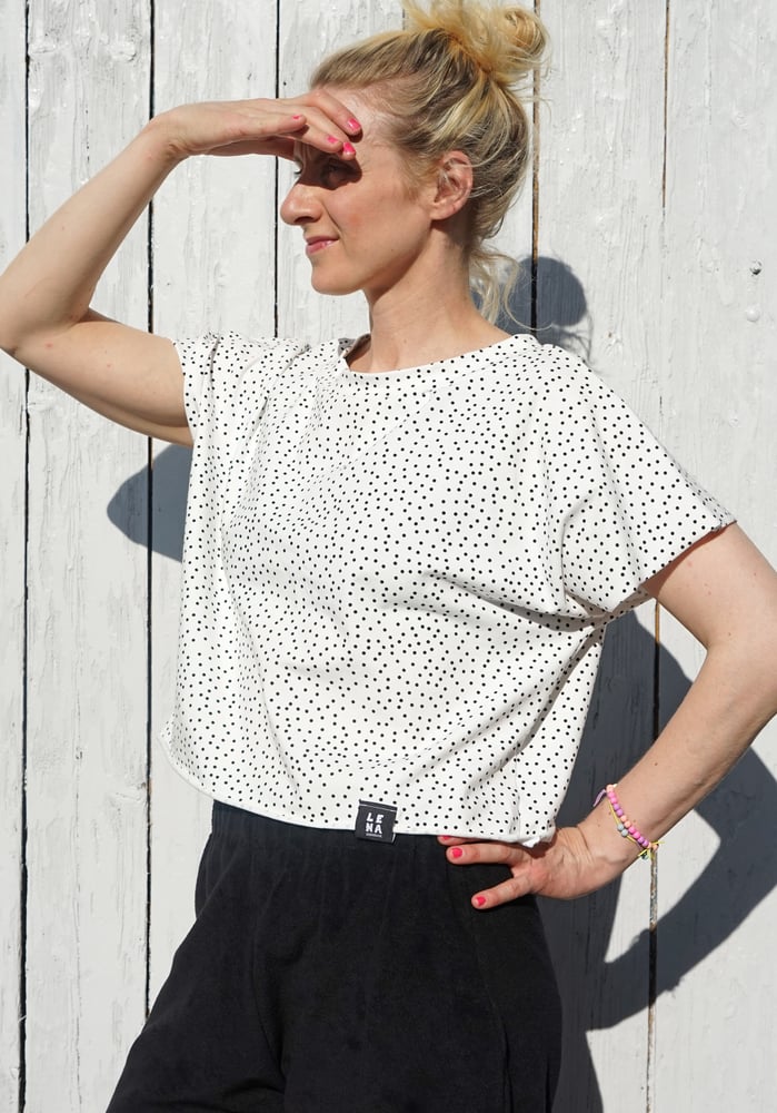 Image of Shirt dots weiss