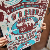 Image 3 of 8°6 Crew / Los  Tres Puntos (gigposter Paris 2025)