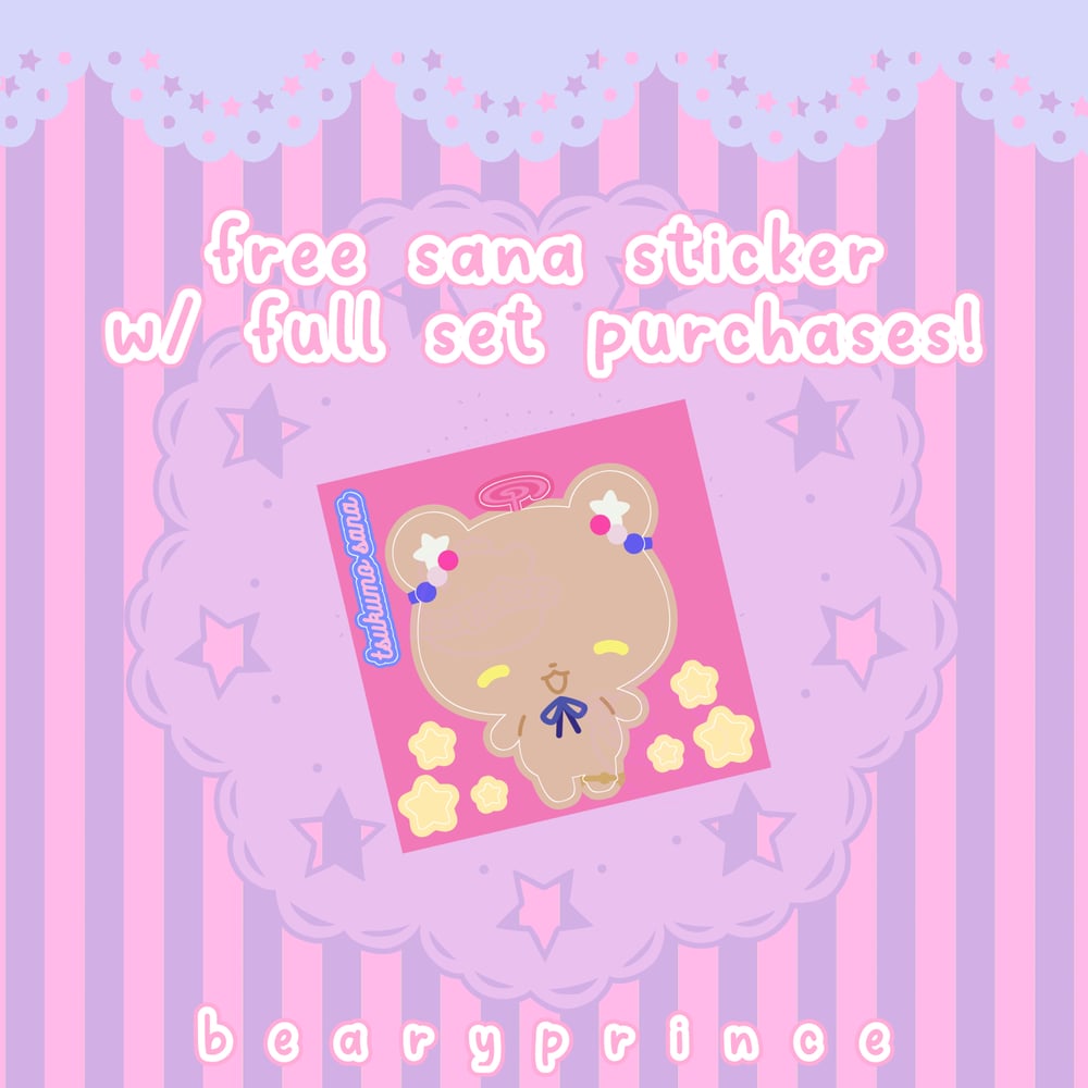 Teddy Hologirls Mini-Sticker Sheets