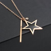 Image 1 of Blackstar Design Pendant Rose Gold chain