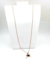 Image 2 of Blackstar Design Pendant Rose Gold chain