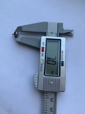 Image of fortis screw on crown key for flieger/cockpit and various other models,mint condition,matt finish