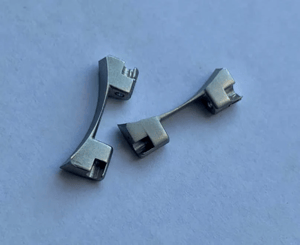Image of rare pair of 20mm lugs ,for fortis flieger/cockpit and various other watch straps ,matt finish