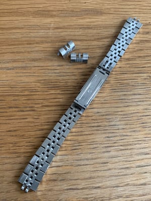 Image of ROLEX New 18mm Silver curved lugs Gents watch strap.,Daytona,, jubilee,Submariner