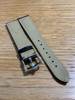 Image of ROLEX top quality 18mm genuine  leather gents watch strap  band stainless steel buckle daytona,