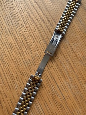 Image of ROLEX New 20mm 2/Tone curved lugs Gents watch strap BARGAIN PRICE  daytona,oyster,submariner