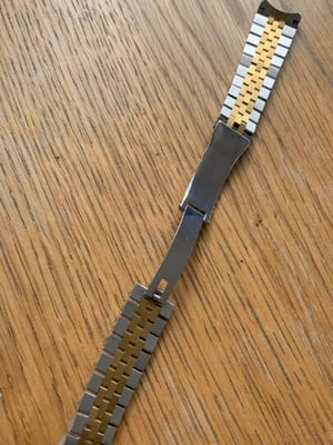Image of ROLEX New 20mm 2/Tone curved lugs Gents watch strap BARGAIN PRICE  daytona,oyster,submariner