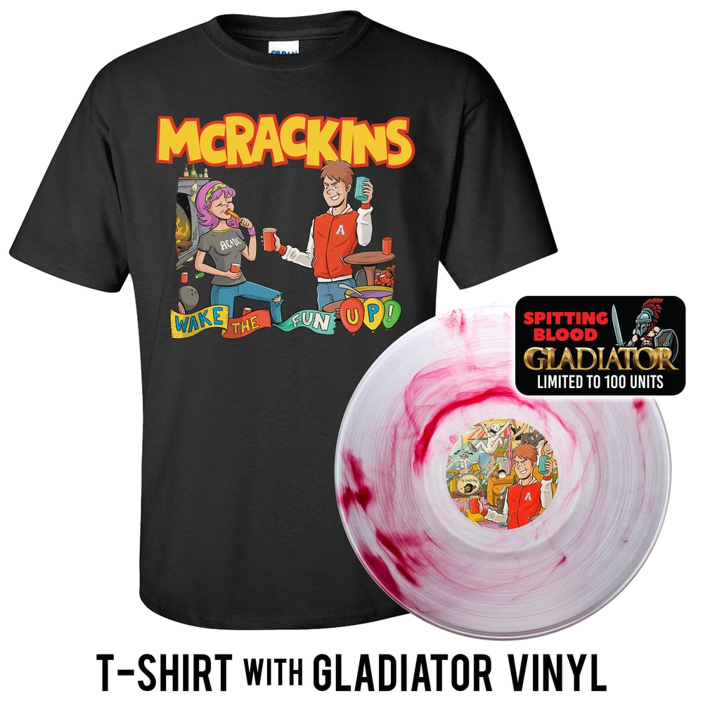 Mcrackins - Wake The Fun Up Lp/Shirt Bundle - Gladiator Vinyl 