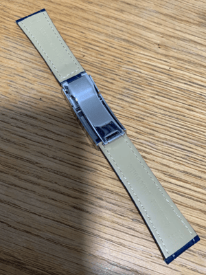 Image of ROLEX top quality 20mm genuine  leather gents watch strap bracelet band 2/tone,new,daytona,oyster