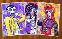 Image 1 of Day of the Dead Rockers 3 pack - Art Prints