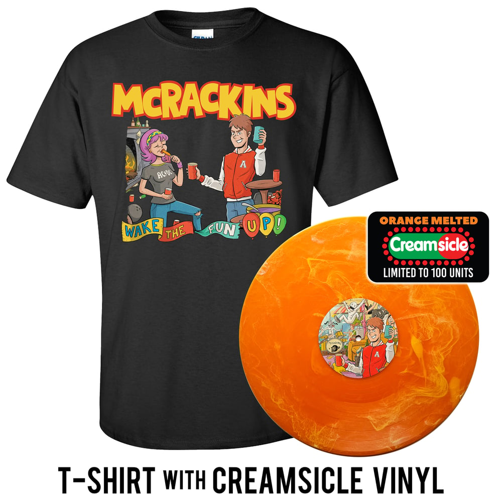 Mcrackins - Wake The Fun Up Lp/Shirt Bundle - Creamsicle Variant