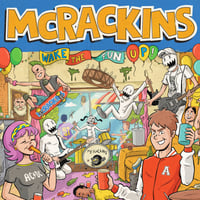 Image 3 of Mcrackins - Wake The Fun Up Lp/Shirt Bundle - Creamsicle Variant