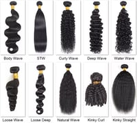 Image 4 of 5 bundle Brazilian Virgin Raw hair bundle deals 500g  14-30 inches
