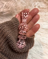 Image 1 of PINK Girly Glass One Hitter Pipe 