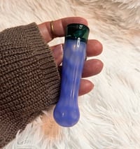 Image 1 of Blue Slime Glass One Hitter Pipe  