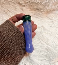 Image 4 of Blue Slime Glass One Hitter Pipe  