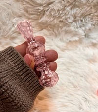 Image 5 of PINK Girly Glass One Hitter Pipe 