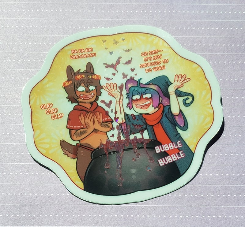 "Oh shit, that isn't supposed to happen!" Battam's Mistake Sticker