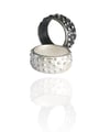 Wide organic sea urchin ring 