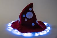 Image 1 of Magic Mushroom Hat with Light Up Trim AVAILABLE IN 10 COLORS
