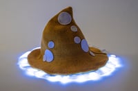 Image 2 of Magic Mushroom Hat with Light Up Trim AVAILABLE IN 10 COLORS