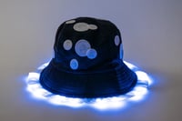 Image 1 of Bucket Mushroom Hat With Light Up Trim AVAILABLE IN 9 COLORS