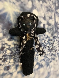 Lucky Black Cat With Kitty Charm by Ugly Shyla